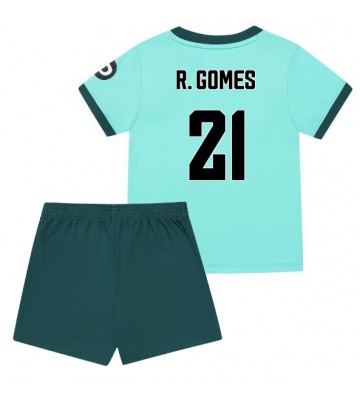 Wolves Rodrigo Gomes #21 Replik Auswärtstrikot Kinder 2025-26 Kurzarm (+ Kurze Hosen)